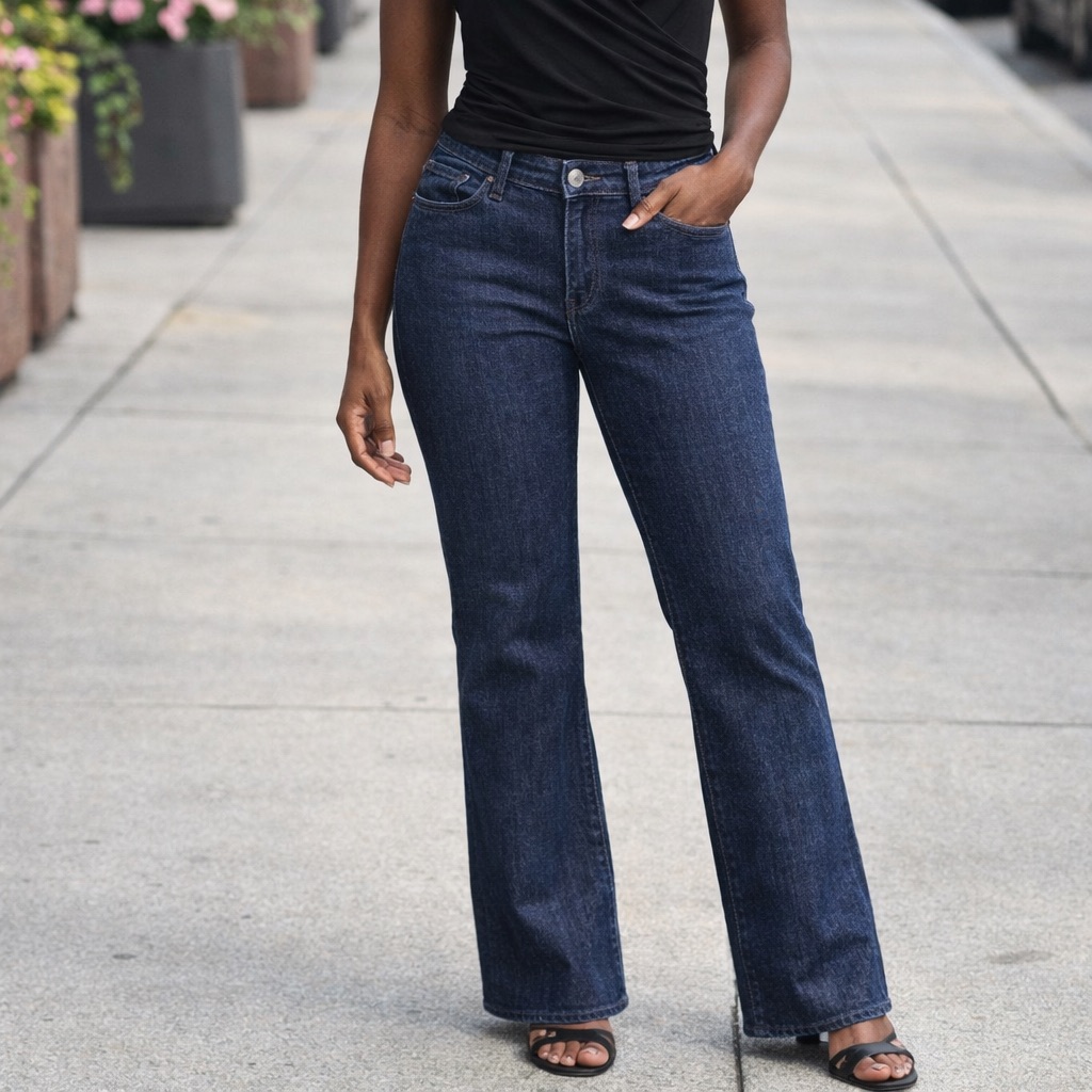 Talbots Bootcut Indigo Stretch Jeans Womens 10 Denim